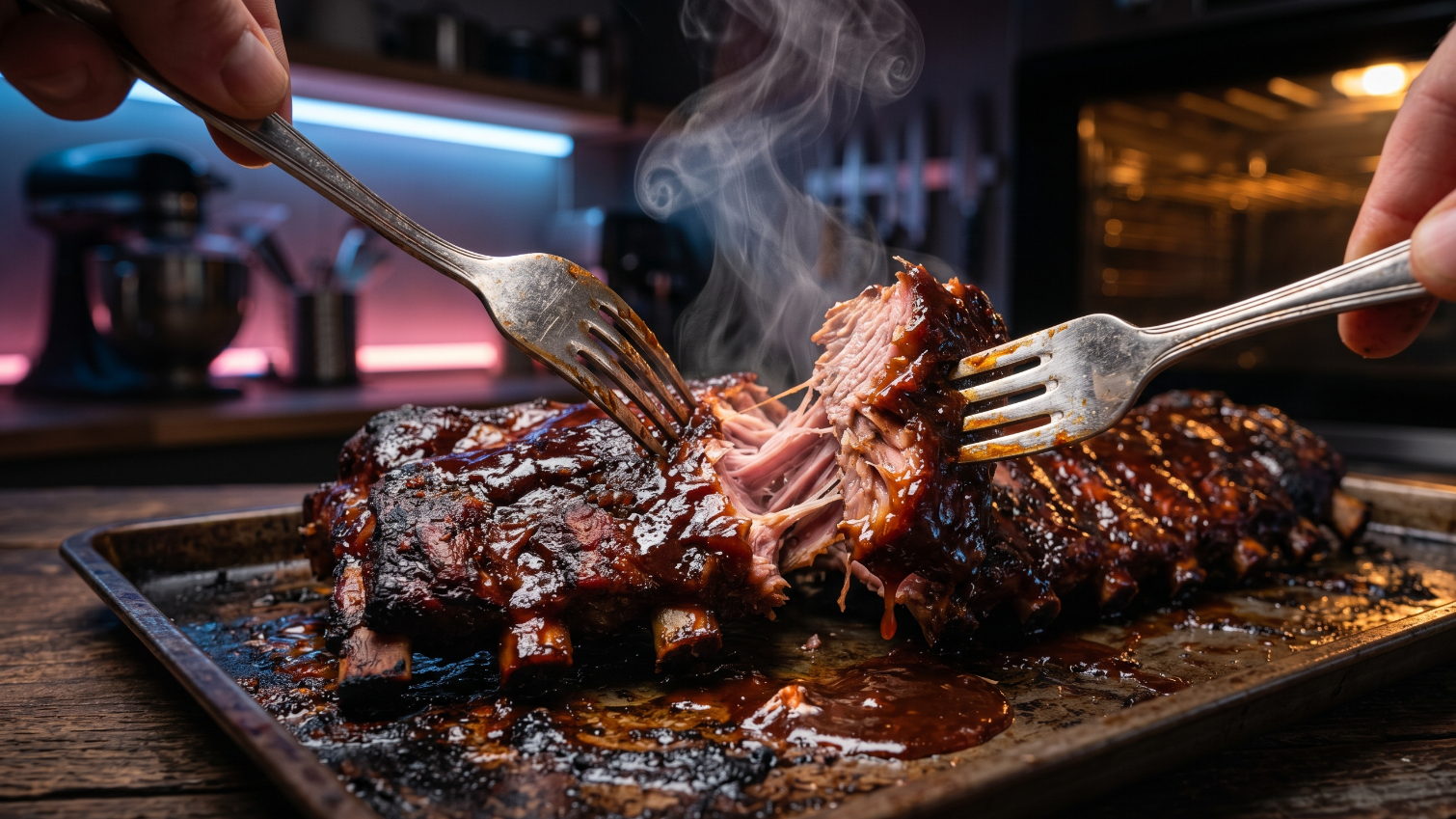 You are currently viewing Szarpane żeberka BBQ w ciemnym piwie, które same odchodzą od kości