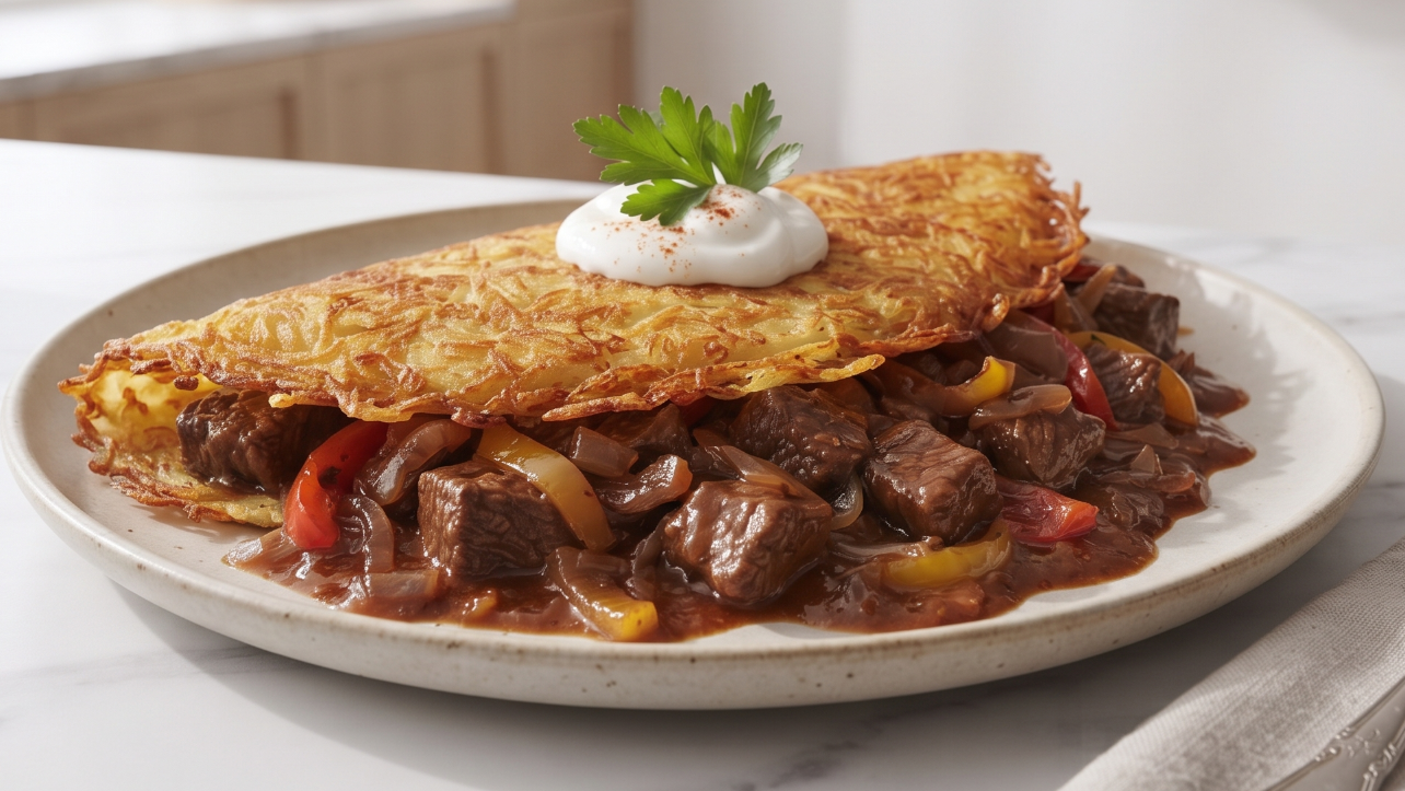 Read more about the article Klasyczny Placek po Węgiersku – Domowa uczta jak z restauracji